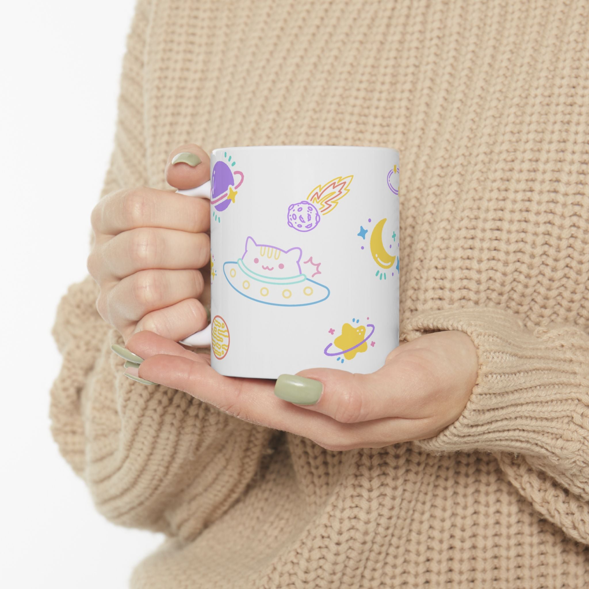 Cat Galaxy Ceramic Mug (11oz, 15oz)